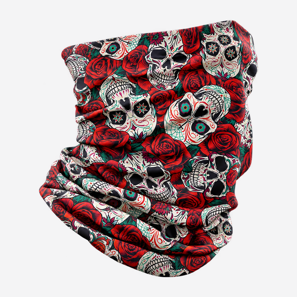 The Cipher | Ice Silk Street-Edge Gaiter - Skulls & Roses - Product detail