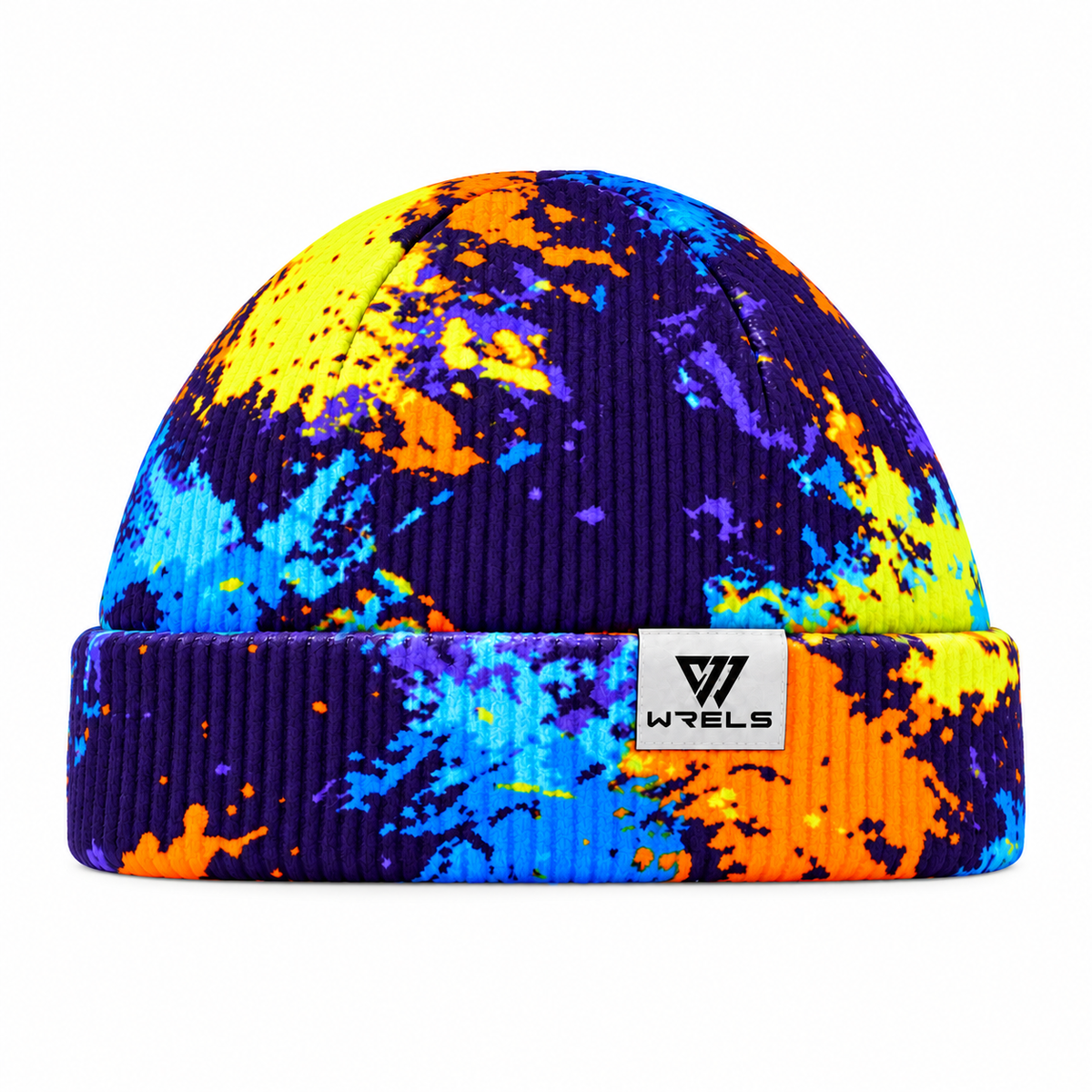 The Summit Knit | Fleece-Lined Winter Beanie - Orange Purple - Product detail