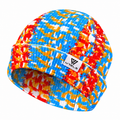 The Summit Knit | Fleece-Lined Winter Beanie - Red Blue - Product detail