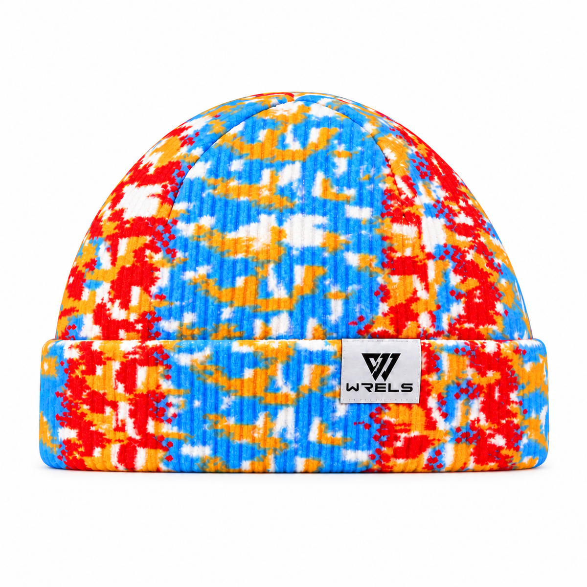 The Summit Knit | Fleece-Lined Winter Beanie - Red Blue - Product detail