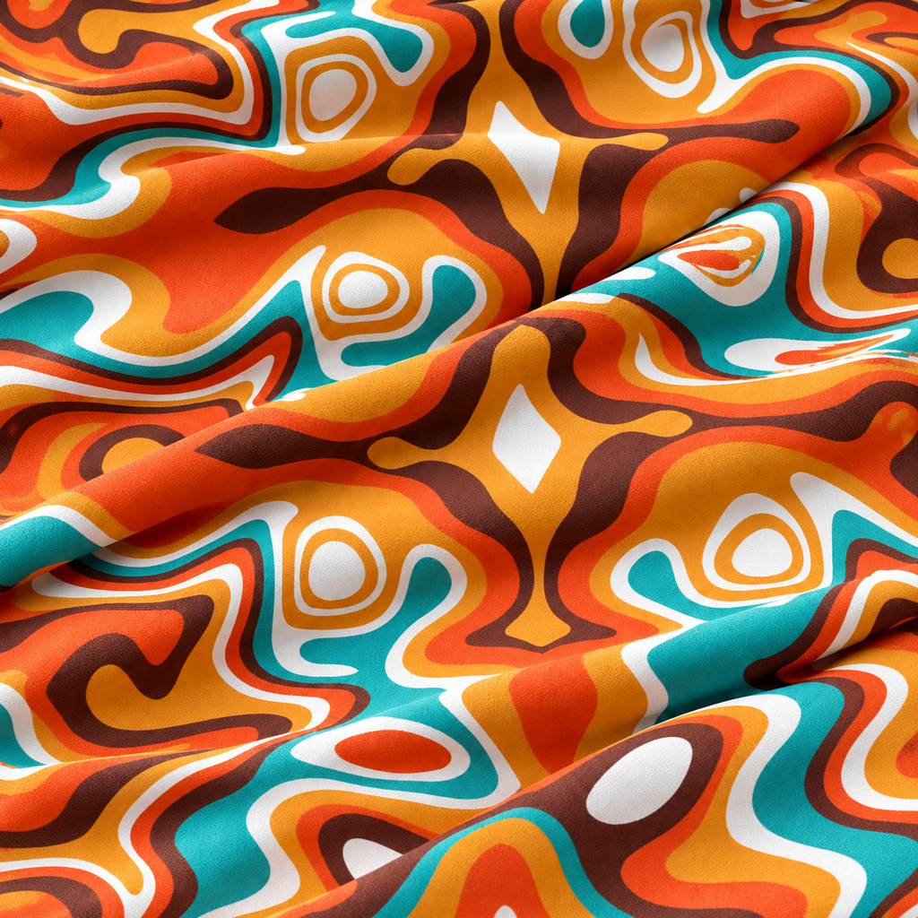 The Artisan Canvas | Seamless Ice Silk Expression Gaiter - Ember Mosaic - Product detail