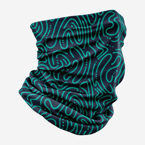 The Artisan Canvas | Seamless Ice Silk Expression Gaiter - Modernist Green - Product detail
