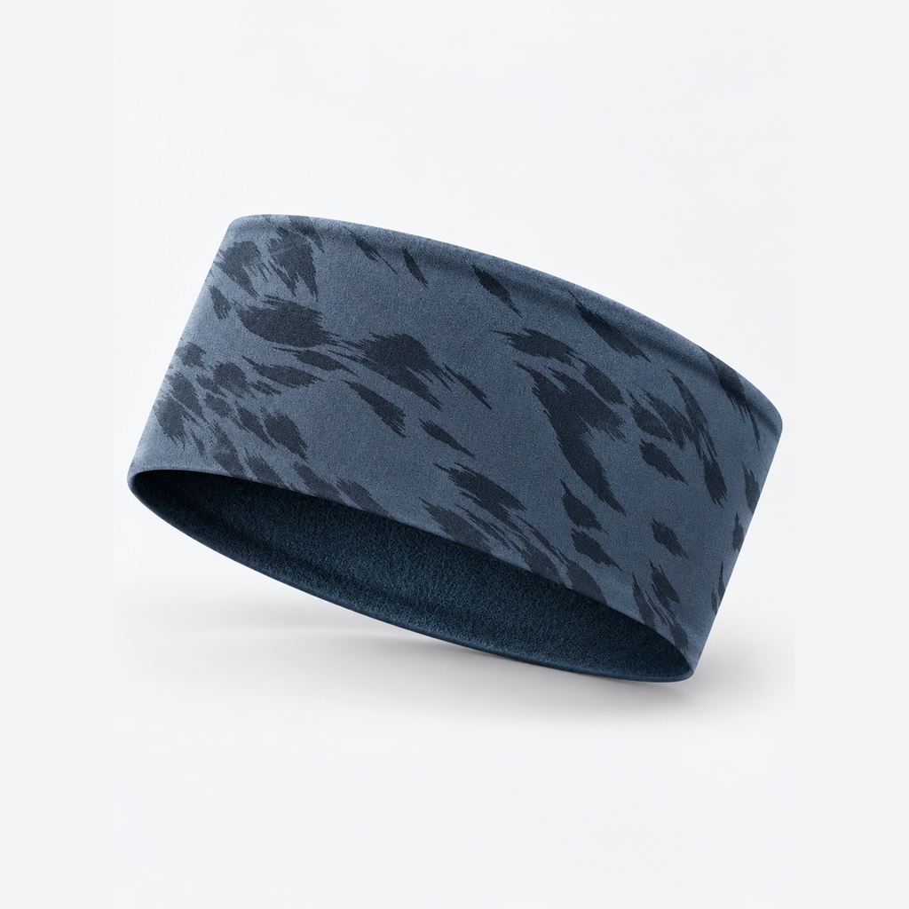 The Winter Pace | Wide Thermal Sports Headband - Dark Blue - Product detail