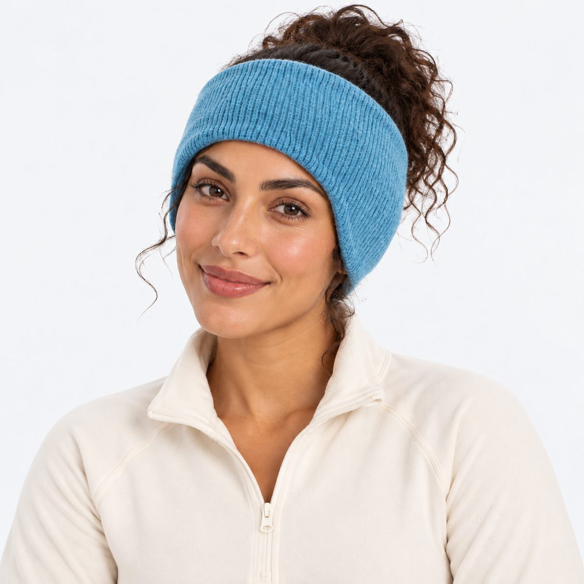 The Frost Line | Thermal Ear Warmer Headband - Blue - Model