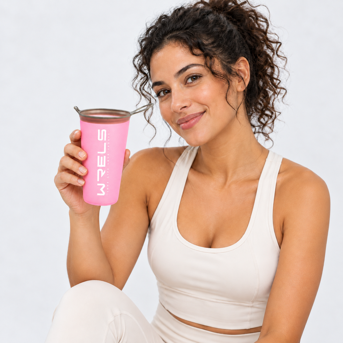 The Trail Cup | Foldable TPU Outdoor Cup - Pink - Model