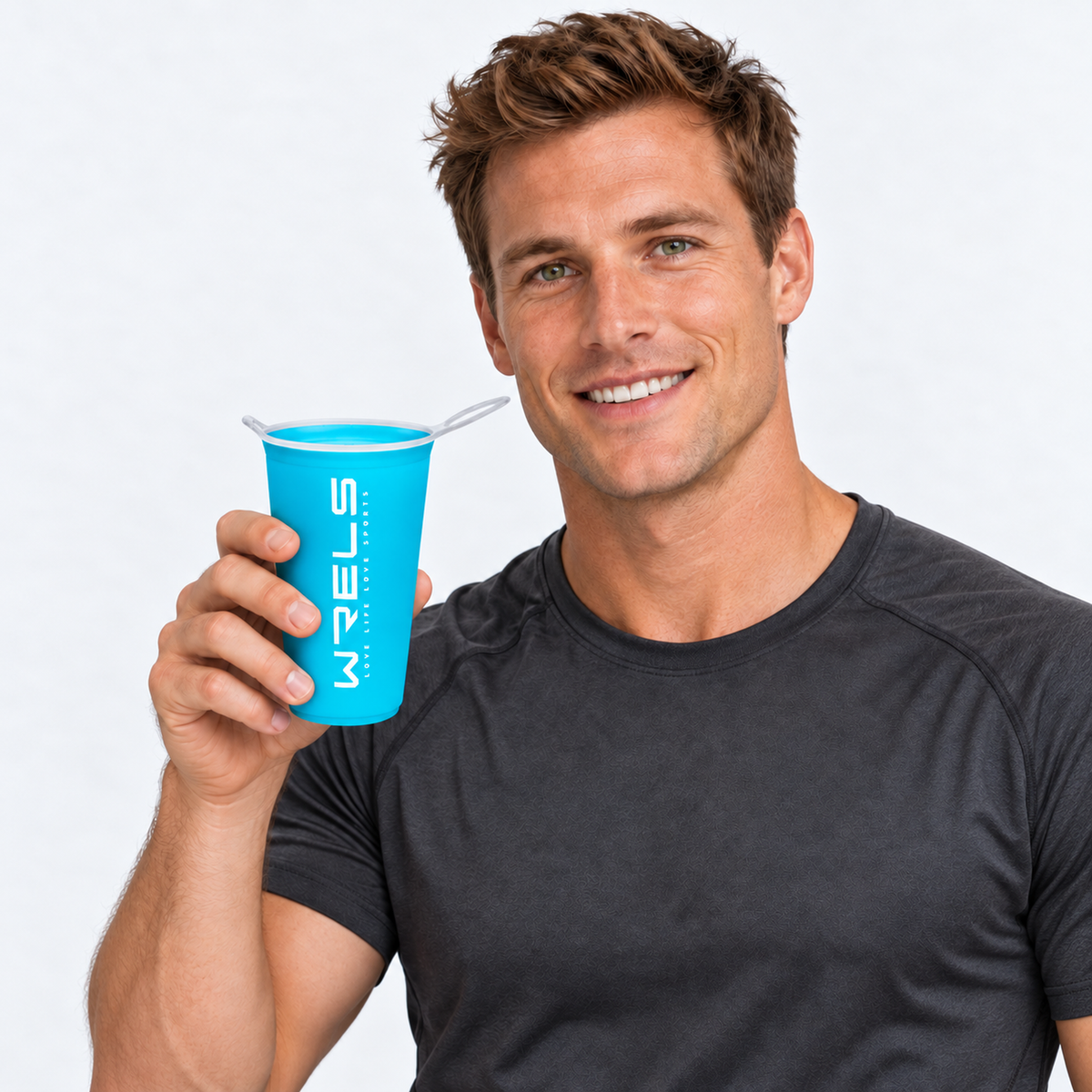 The Trail Cup | Foldable TPU Outdoor Cup - Lake Blue - Model