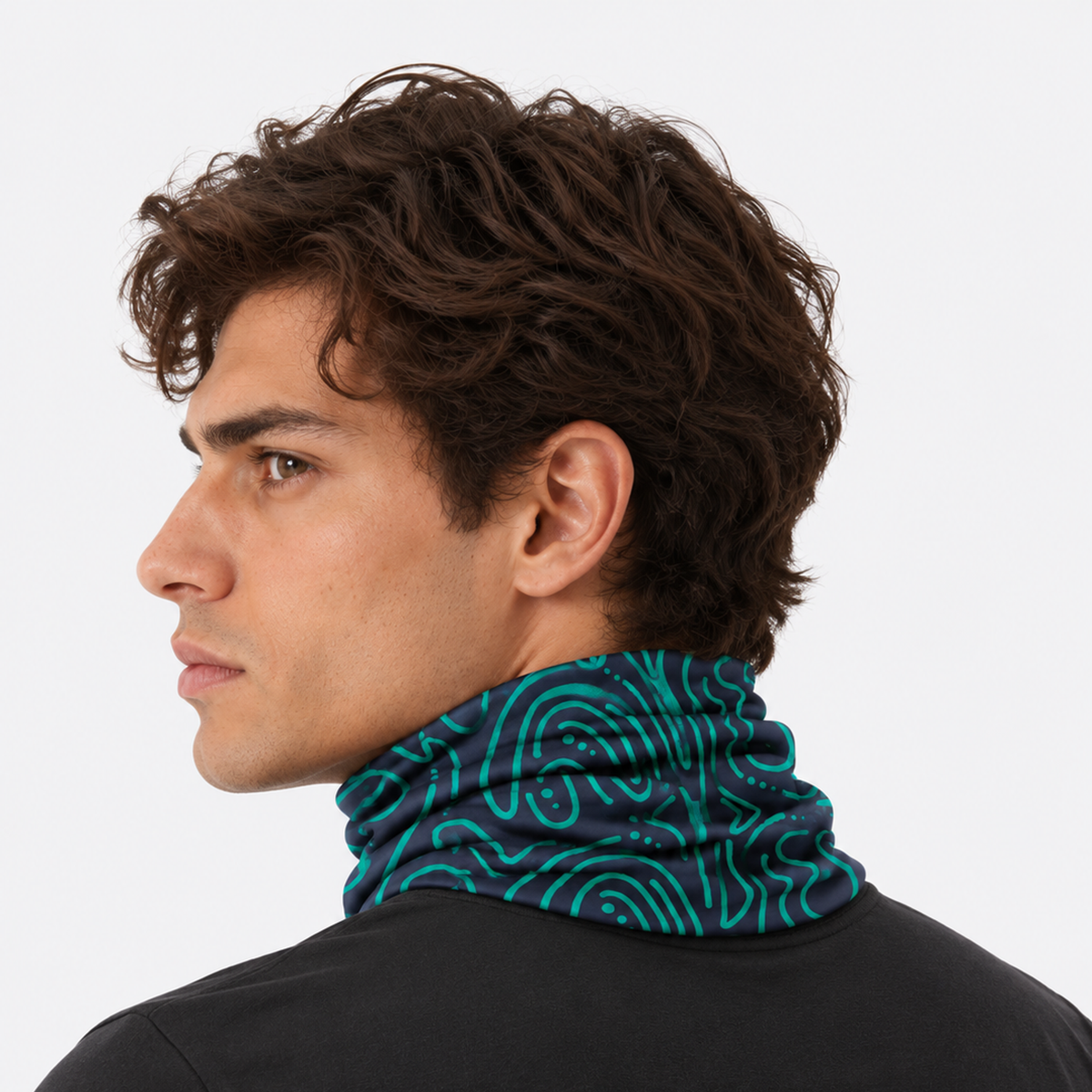 The Artisan Canvas | Seamless Ice Silk Expression Gaiter - Modernist Green - Product detail