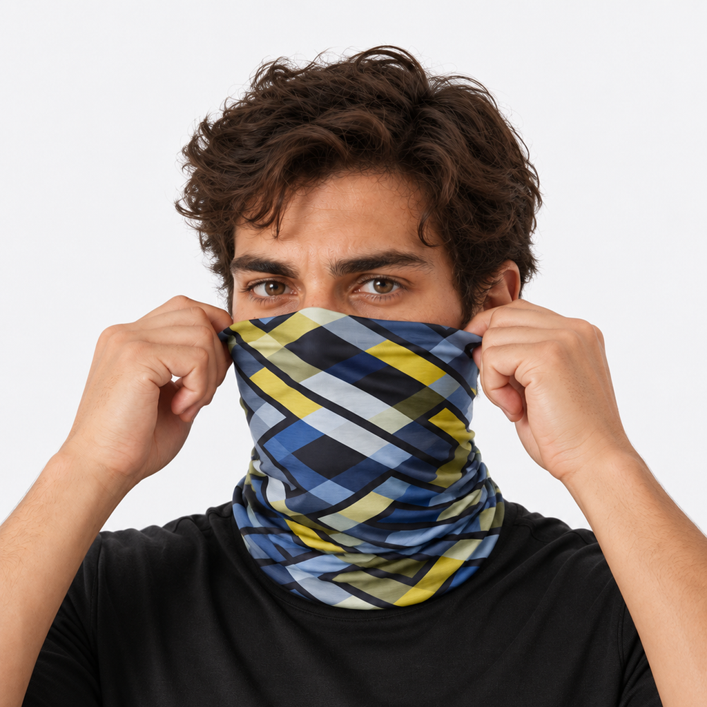 The Artisan Canvas | Seamless Ice Silk Expression Gaiter - Avant-Garde Print - Product detail
