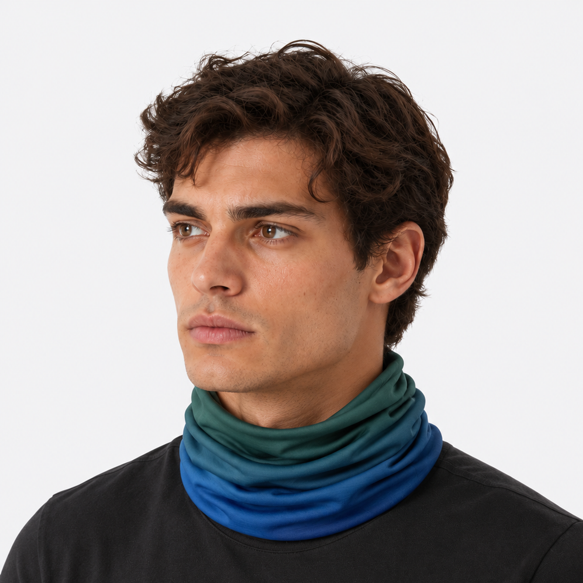 The Metro Pulse | Seamless Ice Silk Urban Gaiter - Dark & Blue - Product detail