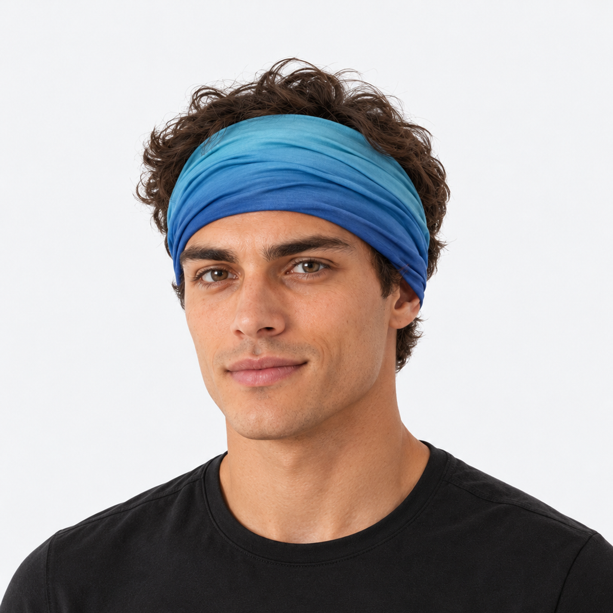 The Metro Pulse | Seamless Ice Silk Urban Gaiter - Blue & Cyan - Product detail