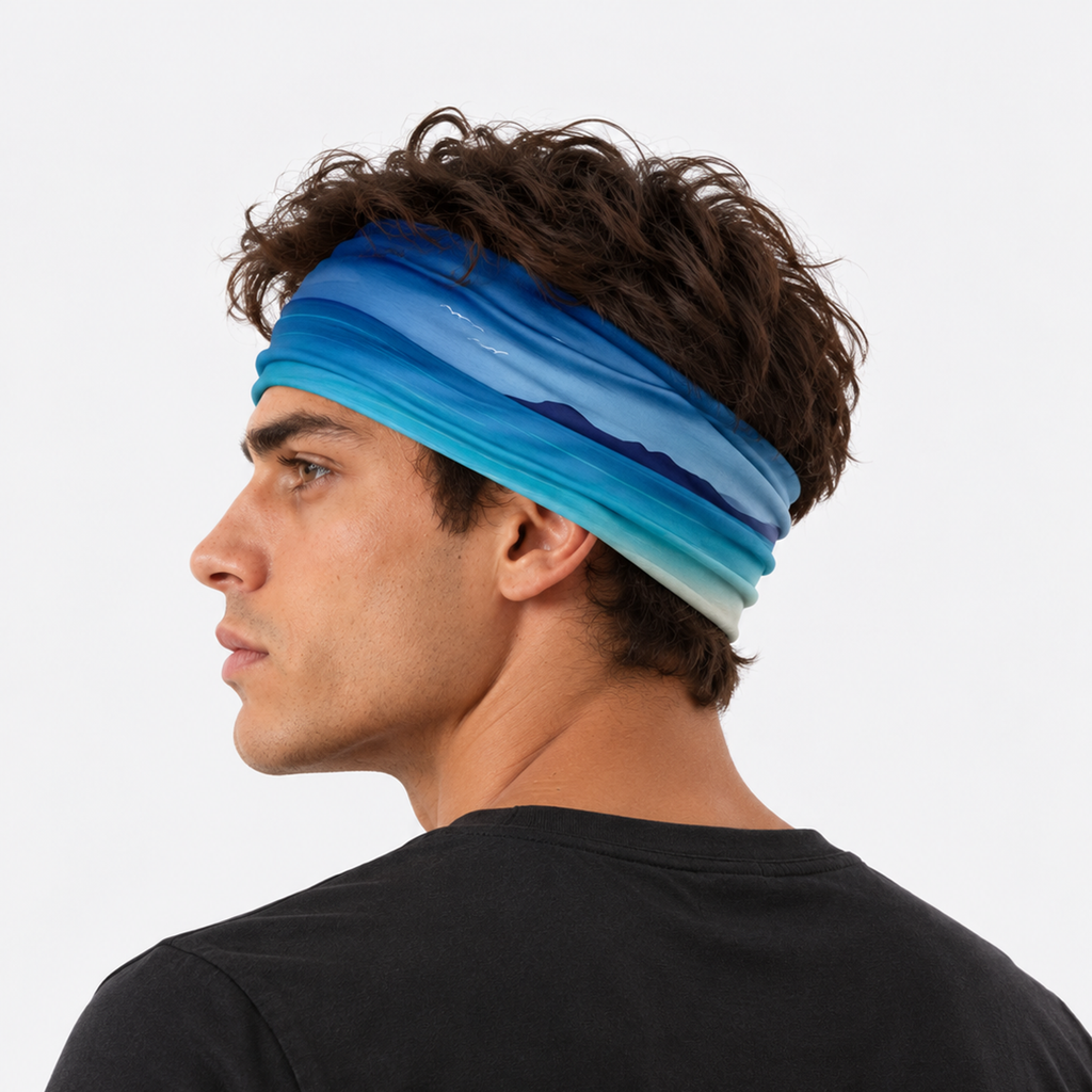 The Trailblazer | UV-Shield Ice Silk Performance Gaiter - Ocean Mist - Product detail