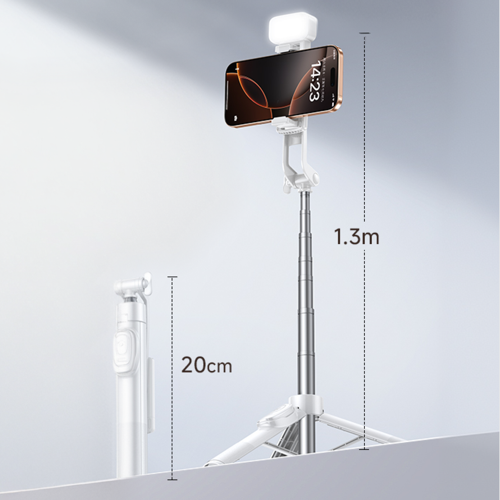 Tripod & Wireless Selfie Stick | Ultra-Extendable Design (130cm)