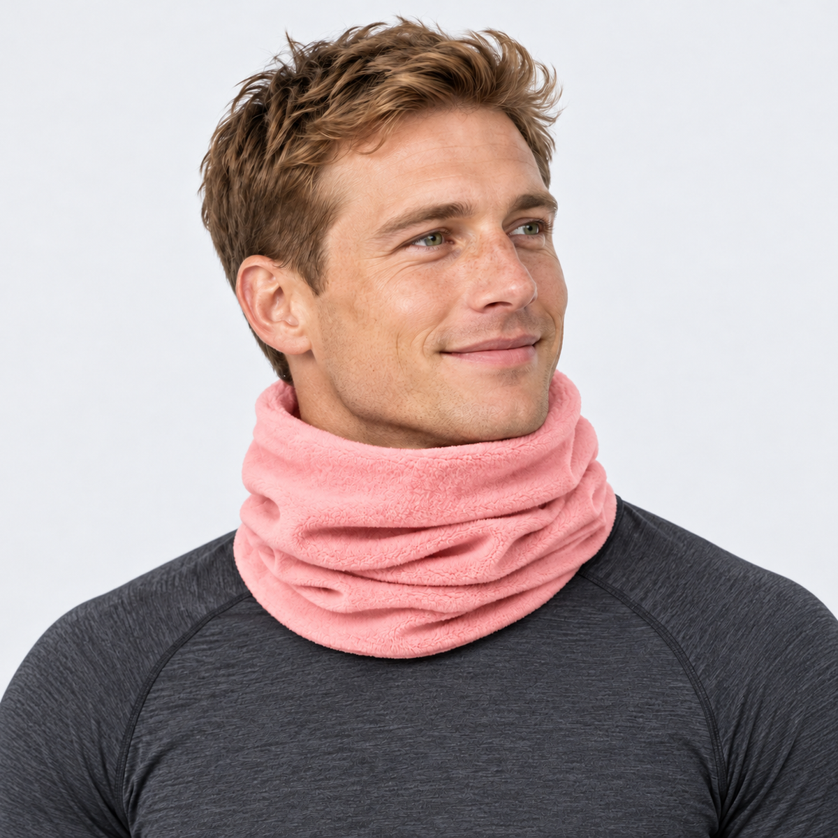 The Winter Roam | Multipurpose Thermal Neck Gaiter - Pink - Model