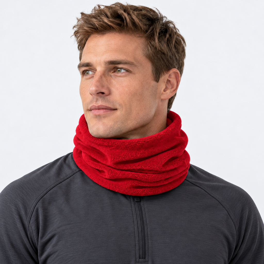 The Winter Roam | Multipurpose Thermal Neck Gaiter - Red - Model