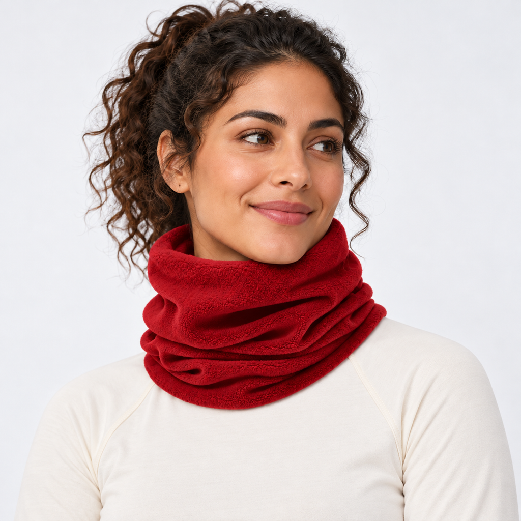 The Winter Roam | Multipurpose Thermal Neck Gaiter - Red - Model