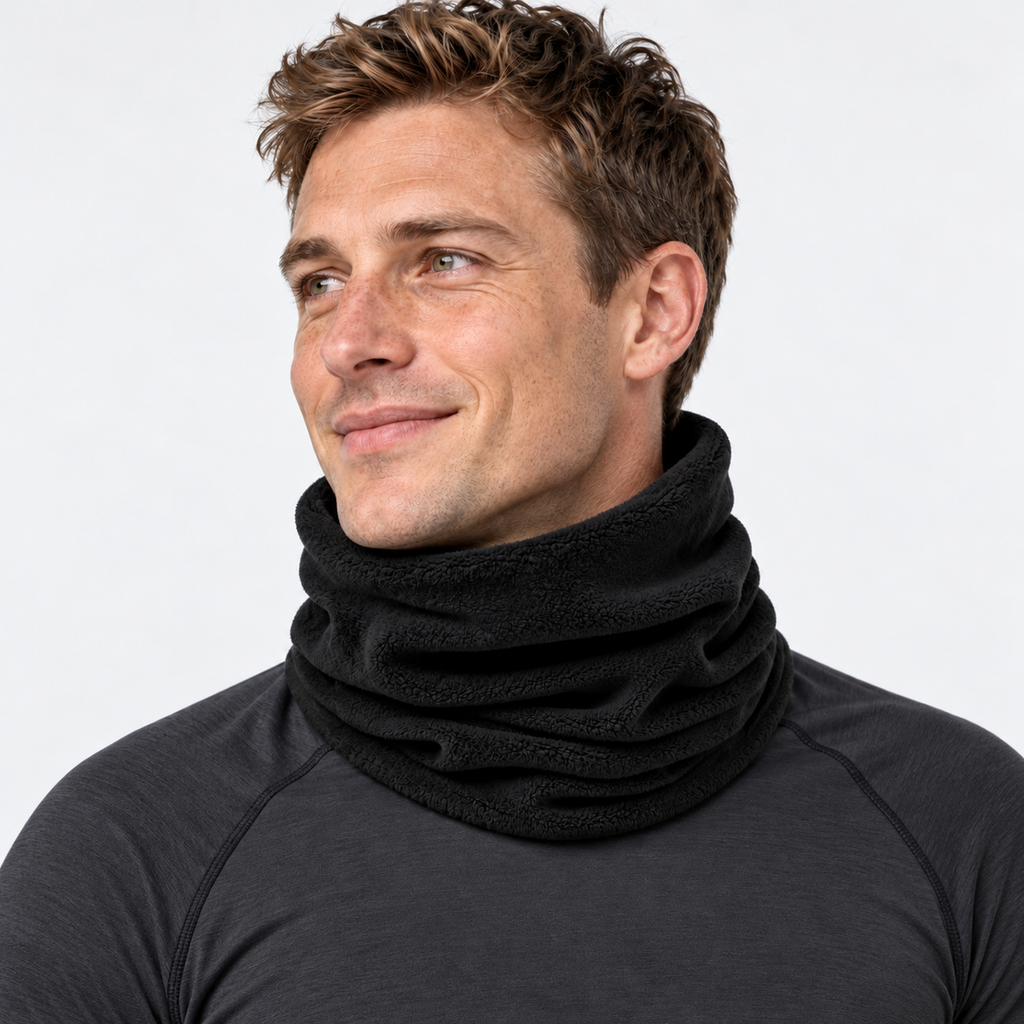 The Winter Roam | Multipurpose Thermal Neck Gaiter - Black - Model