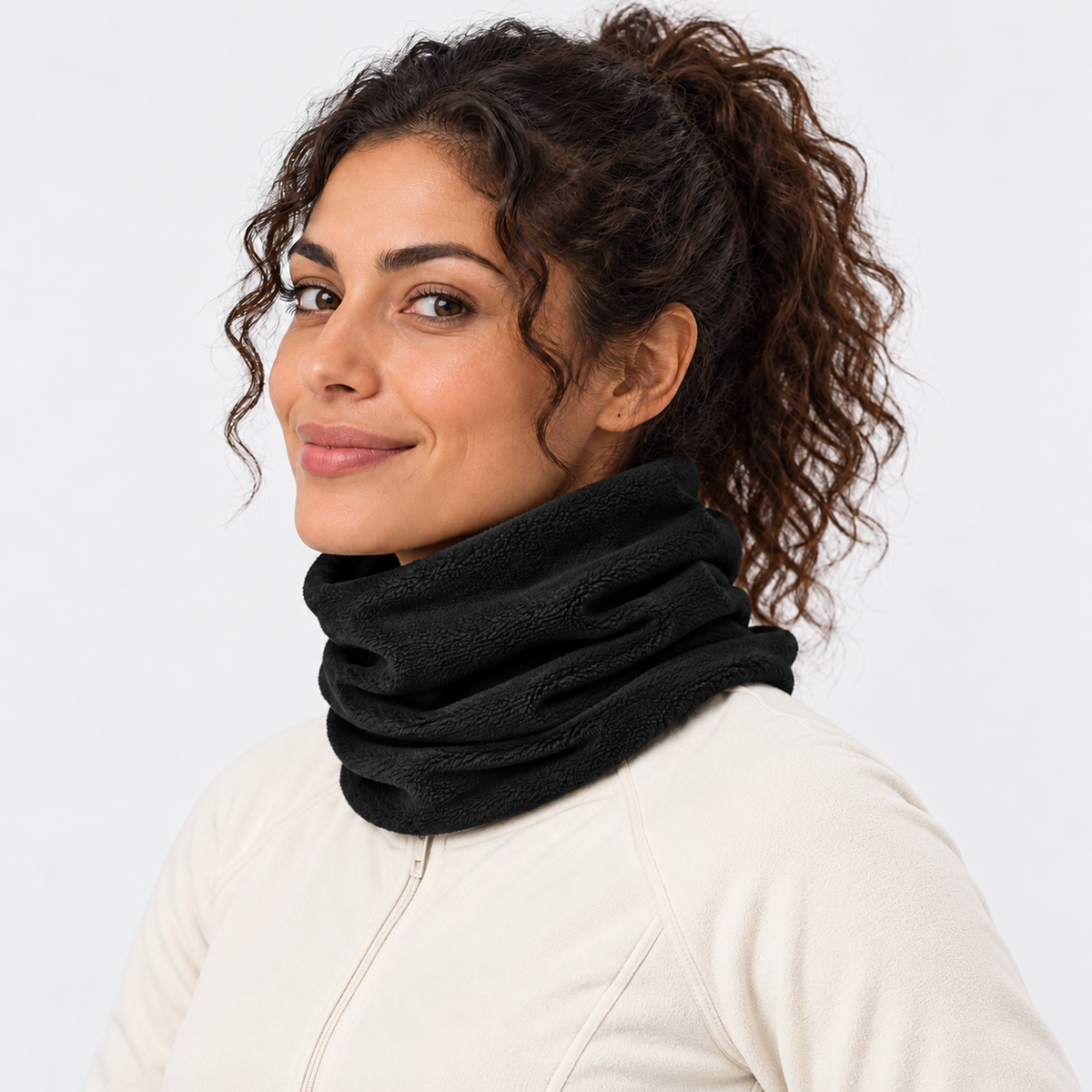 The Winter Roam | Multipurpose Thermal Neck Gaiter - Black - Model