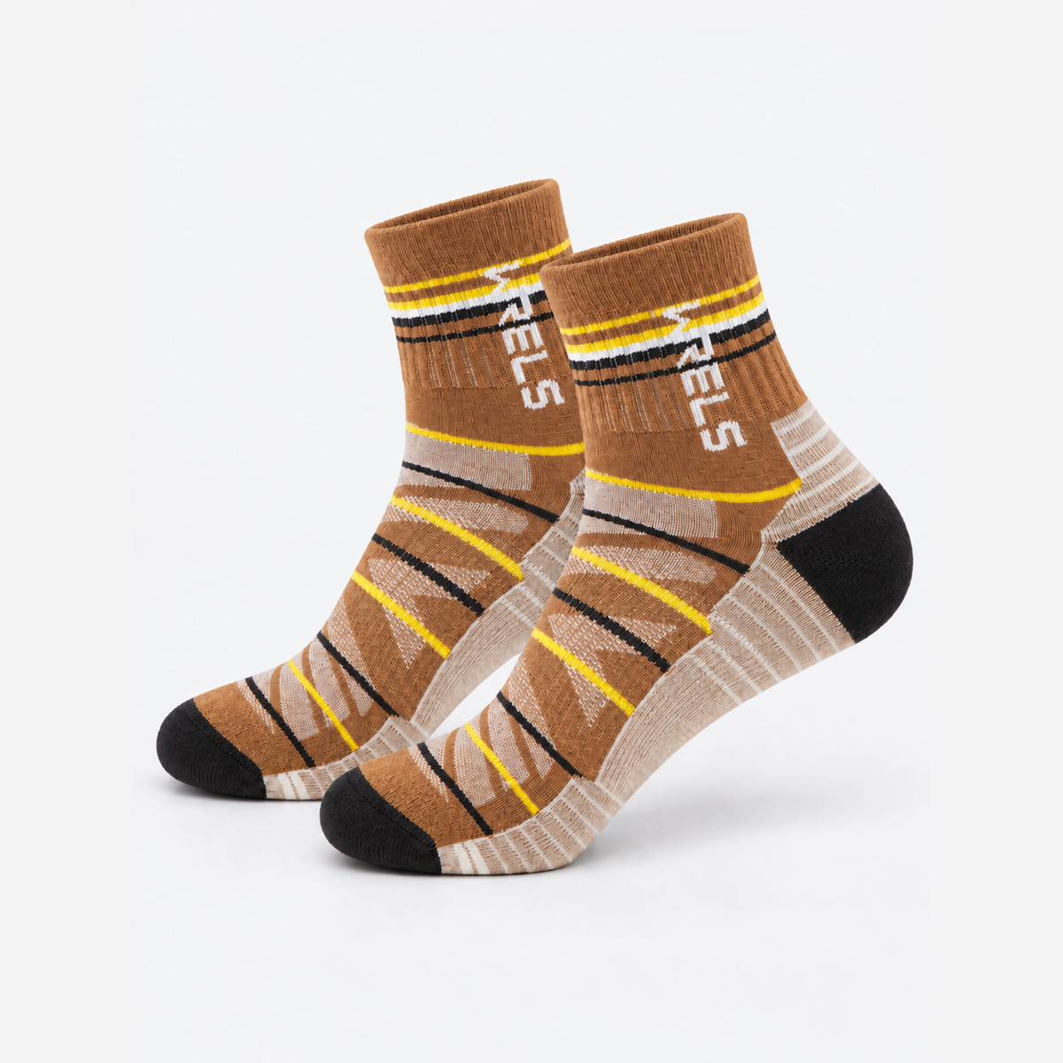 The Peak Step | Terry-Cushioned Wool Outdoor Socks - Brown - Product detail
