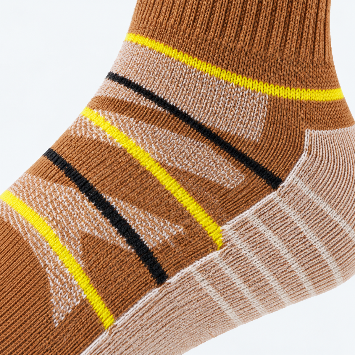 The Peak Step | Terry-Cushioned Wool Outdoor Socks - Brown - Product detail