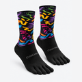 The Free Stride | Breathable Five-Toe Running Socks - Black - Product detail