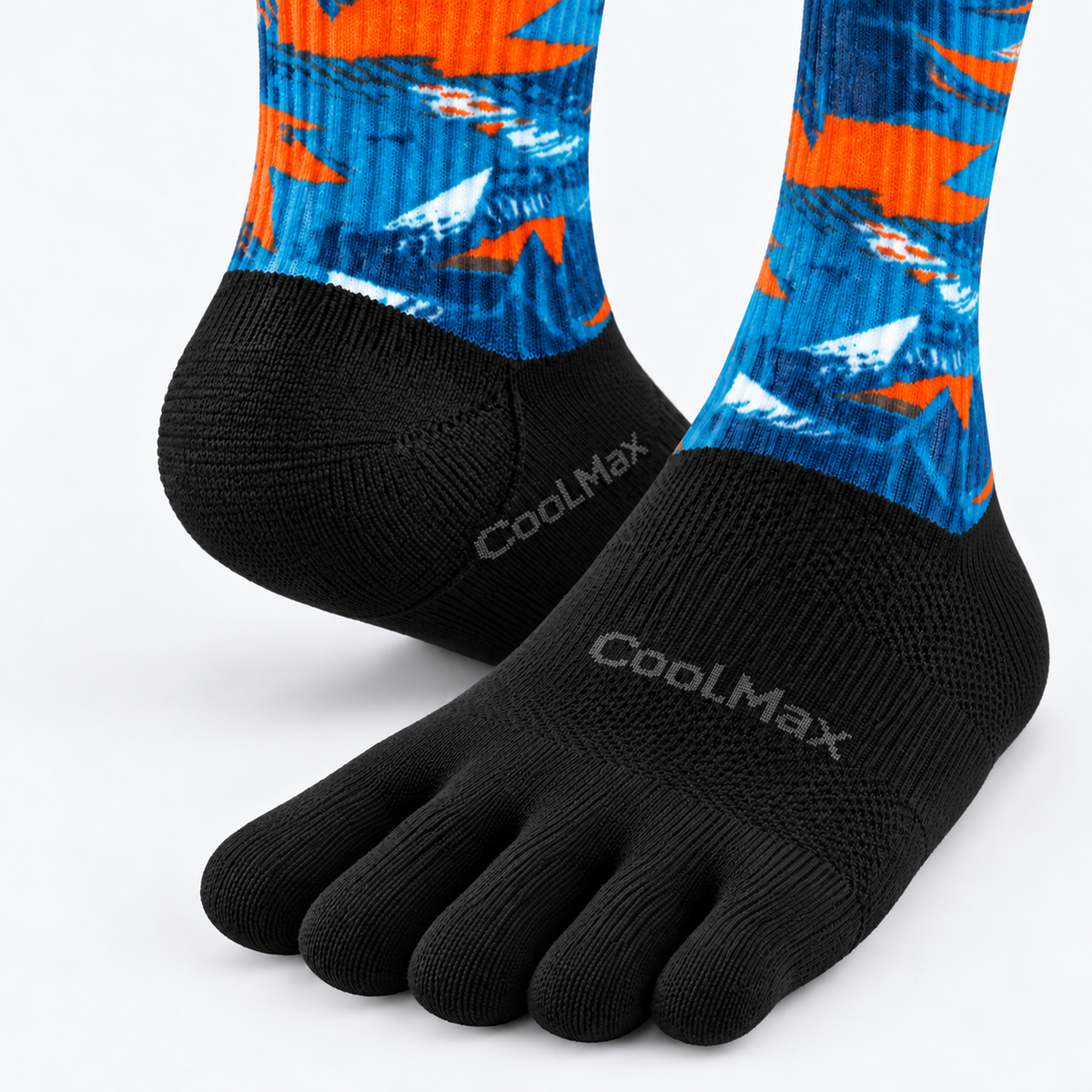 The Free Stride | Breathable Five-Toe Running Socks - Blue - Product detail