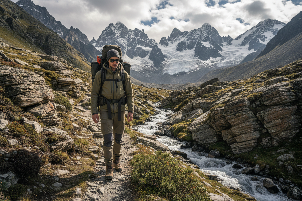 realistic mountain pathfinder traveller