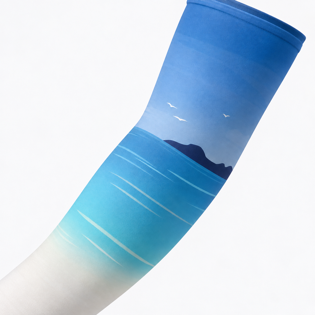 The Sunbound | Ice Silk Arm Sleeves - Oceanmist - Product detail