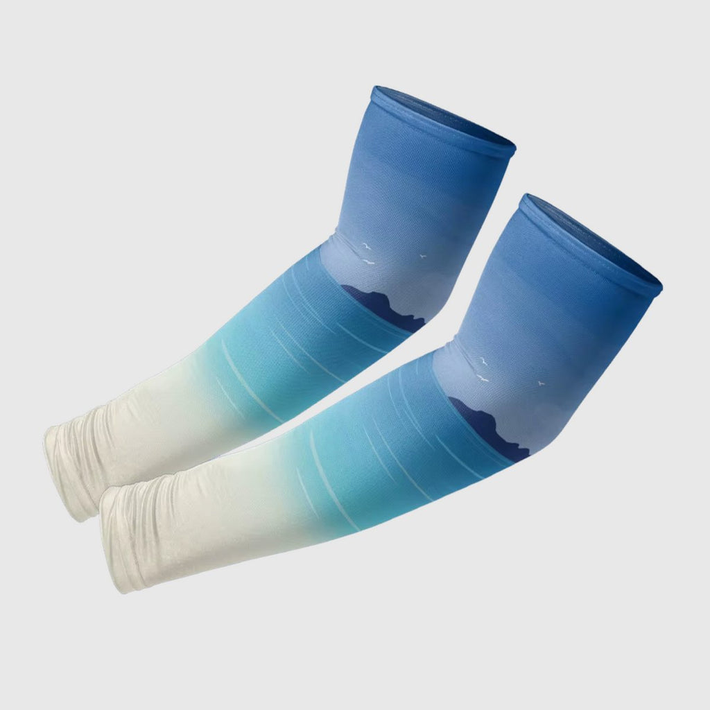 The Sunbound Set | Ice Silk Neck Gaiter & Arm Sleeves - Oceanmist - Product detail